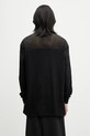 Clothing Rick Owens DRKSHDW cotton longsleeve top Knitted - Girdered T 221673 CM01E1673.CHJGOM black