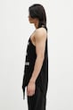 Хлопковая футболка Rick Owens DRKSHDW Knitted - Basketball Tank 221678 CM01E1678.CHJG чёрный SS25