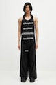 Хлопковая футболка Rick Owens DRKSHDW Knitted - Basketball Tank 221678 CM01E1678.CHJG чёрный