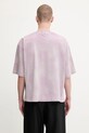 Odzież 1017 ALYX 9SM t-shirt bawełniany Oversized garment dye AAMTS0477FA01 fioletowy