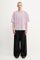 1017 ALYX 9SM t-shirt bawełniany Oversized garment dye AAMTS0477FA01 fioletowy