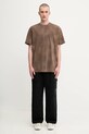 1017 ALYX 9SM t-shirt bawełniany Garment dye AAMTS0480FA01 brązowy