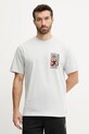 Rip Curl t-shirt bawełniany nadruk szary 0OBMTE
