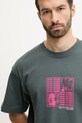 Odzież Rip Curl t-shirt bawełniany RAW ENERGY 0OCMTE szary