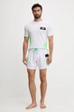 PLEIN SPORT t-shirt bawełniany PS25MTS02 biały SS25