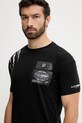 Odzież PLEIN SPORT t-shirt bawełniany PS25MTS03 czarny