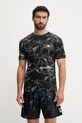 PLEIN SPORT tricou din bumbac print negru PS25MTS06