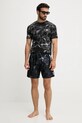 PLEIN SPORT tricou din bumbac PS25MTS06 negru SS25