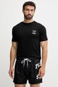 PLEIN SPORT t-shirt bawełniany nadruk czarny PS25MTS08