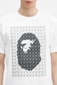 A Bathing Ape t-shirt bawełniany STA houndstooth APE head biały 1K80110035