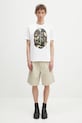 A Bathing Ape t-shirt bawełniany Map camo APE head shark 1L30110023 biały