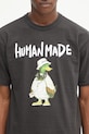 Βαμβακερό μπλουζάκι Human Made Knitted μαύρο HM29TE014