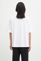 Odzież Maison Kitsuné t-shirt bawełniany Bold Fox Head Patch Oversize OM00128KJ0119 biały