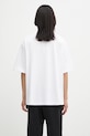 Odzież Maison Kitsuné t-shirt bawełniany Bold Fox Head Patch Oversize OM00128KJ0119 biały
