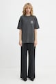 Samsoe Samsoe t-shirt in cotone SAJOURNAL U24400006 grigio