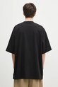 Одяг Бавовняна футболка VETEMENTS Oval Logo Oversized UA66TR605BW чорний