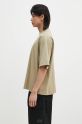 VETEMENTS cotton t-shirt Oval Logo Cropped Boxy UA66TR600T beige SS25