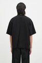 Clothing VETEMENTS cotton t-shirt Oval Logo Cropped Boxy UA66TR600BB black