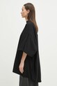 Bavlnené tričko VETEMENTS Merged Double Oversized čierna UA66TR635B
