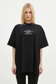 VETEMENTS t-shirt bawełniany I'M Perfect You Adjust Regular UA66TR680B czarny SS25