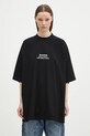 VETEMENTS t-shirt bawełniany 500 Million Dollars Oversized UA66TR690B czarny SS25