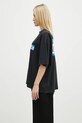 VETEMENTS t-shirt in cotone My Name Sticker Cropped Boxy nero UA66TR710B