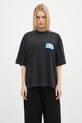 VETEMENTS t-shirt in cotone My Name Sticker Cropped Boxy UA66TR710B