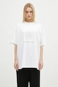 Bavlněné tričko VETEMENTS No Posts Regular UA66TR730W bílá SS25