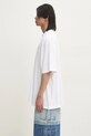 Odzież VETEMENTS t-shirt bawełniany Website Oversized UA66TR735W biały