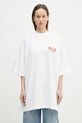VETEMENTS tricou din bumbac For Rent Oversized UA66TR745W alb SS25