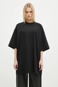 Бавовняна футболка VETEMENTS Embroidered Logo Oversized UA66TR765B чорний SS25