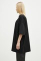 Бавовняна футболка VETEMENTS Embroidered Logo Oversized чорний UA66TR765B