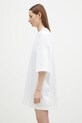 Бавовняна футболка VETEMENTS Embroidered Logo Oversized білий UA66TR765W