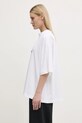 Хлопковая футболка VETEMENTS U Might Know Me Cropped Boxy белый UA66TR760W