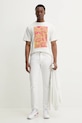 Odzież Herschel t-shirt bawełniany 50546.05977 beżowy