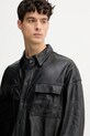 MICHAEL Michael Kors cămașă din piele UR540S0HW8 negru