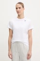 Odzież K-Way t-shirt bawełniany K007JE0 biały
