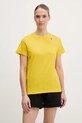K-Way t-shirt bawełniany K007JE0 żółty