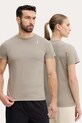K-Way t-shirt bawełniany nadruk beżowy K007JE0