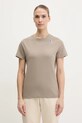K-Way t-shirt bawełniany K007JE0 beżowy SS25