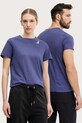 K-Way t-shirt bawełniany nadruk niebieski K007JE0