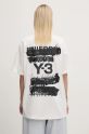 Bavlnené tričko Y-3 Graphic SS Tee JM7815 biela SS25