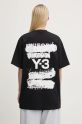 Y-3 t-shirt bawełniany Graphic SS Tee JN4879 czarny SS25