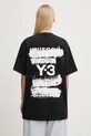 Y-3 t-shirt in cotone Graphic SS Tee JN4879 nero SS25