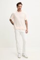 Converse t-shirt bawełniany 10023876.A47 beżowy SS25