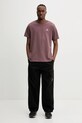 Converse tricou din bumbac 10023876.A57 burgundia SS25