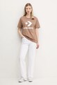 Converse t-shirt bawełniany 10025458.A39 brązowy