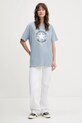 Converse tricou din bumbac 10025459.A33 albastru