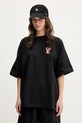 Odzież Kaotiko t-shirt bawełniany AQ092.01.G002 czarny