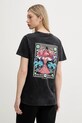 Îmbrăcăminte Kaotiko tricou din bumbac AQ042.01.G002 negru